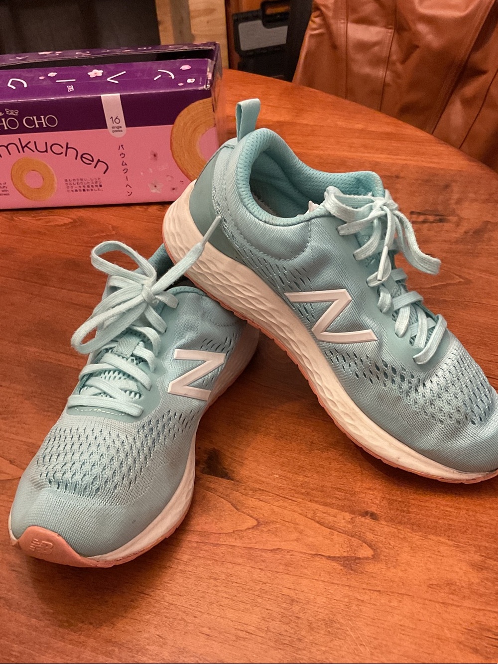 New Balance Women's Mint Blue Athletic Running Sneakers